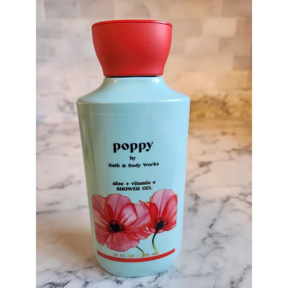 Poppy By Bath & Body Works Shower Gel With Aloe & Vitamin E 10 Oz Rhubarb & Pear - Picture 1 of 6